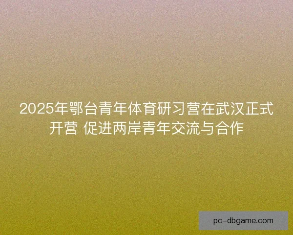 2025年鄂台青年体育研习营在武汉正式开营 促进两岸青年交流与合作